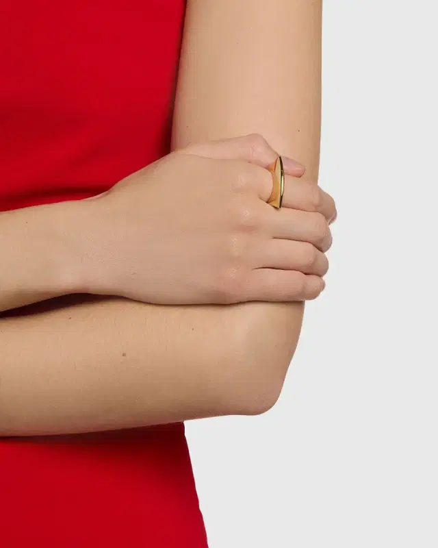 18K Yellow Gold Lotus Ring