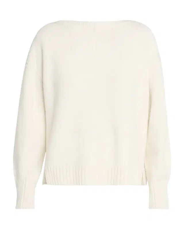 Wool-Cashmere Bateau-Neck Sweater