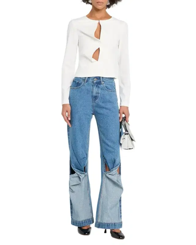 Esther Cut-Out Long-Sleeve Top