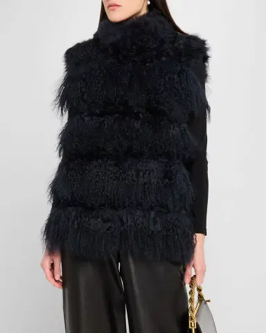 Gorski Horizontal Lamb Shearling Vest | Thumbnail 3 Gorski Horizontal Lamb Shearling Vest | Thumbnail 3