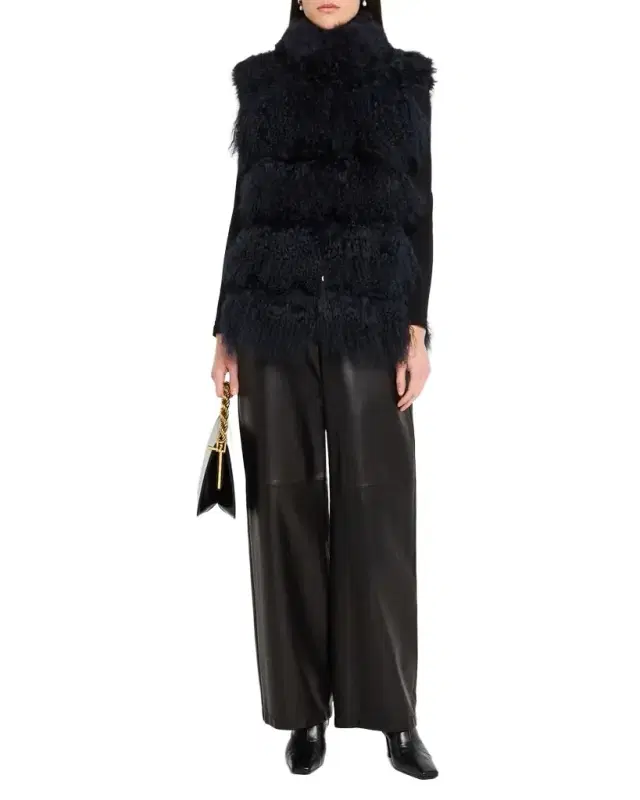 Gorski Horizontal Lamb Shearling Vest