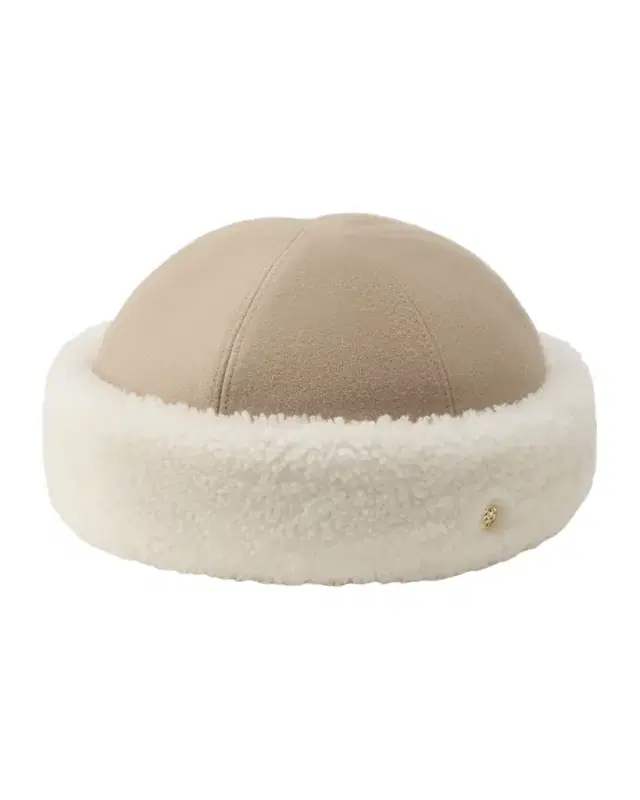 Nika Shearling-Trim Brushed Wool Beanie