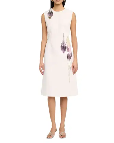 Bibhu Mohapatra Embellished Cady Sleeveless Sheath Dress | Thumbnail 1