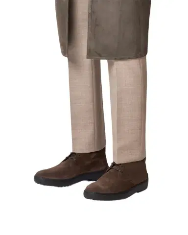 Tod's Men 's Winter Gommino Suede Desert Boots | Thumbnail 1 Tod's Men 's Winter Gommino Suede Desert Boots | Thumbnail 1