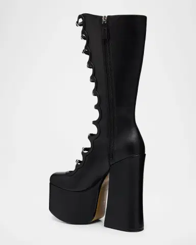 Marc Jacobs The Kiki Leather Multi-Buckle Platform Knee-High Boots | Thumbnail 3