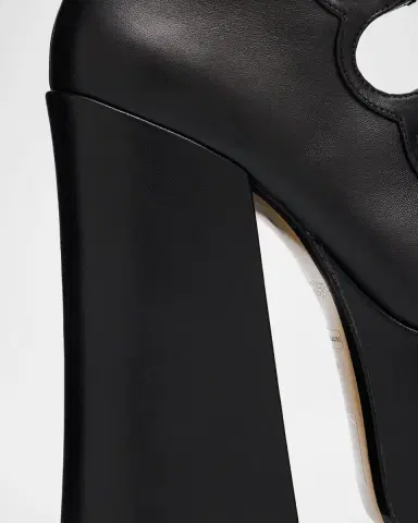 Marc Jacobs The Kiki Leather Multi-Buckle Platform Knee-High Boots | Thumbnail 4
