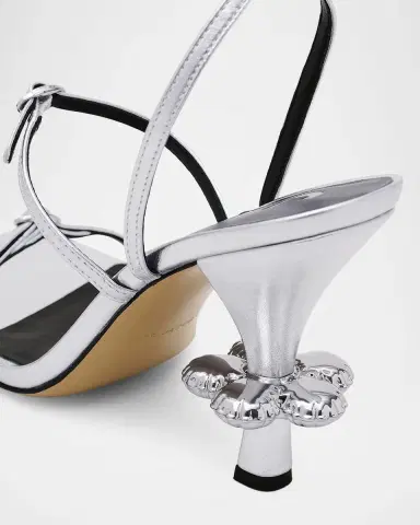 Marc Jacobs The Metallic Leather Daisy Sandals | Thumbnail 5