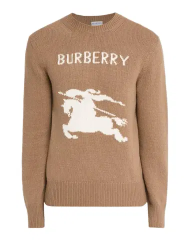 Burberry Men's EKD Knit Wool and Cashmere Crewneck Sweater | Thumbnail 1 Burberry Men's EKD Knit Wool and Cashmere Crewneck Sweater | Thumbnail 1