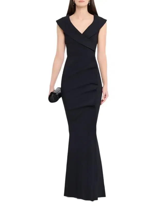 Chiara Boni La Petite Robe Sleeveless Ruffle Mermaid Gown