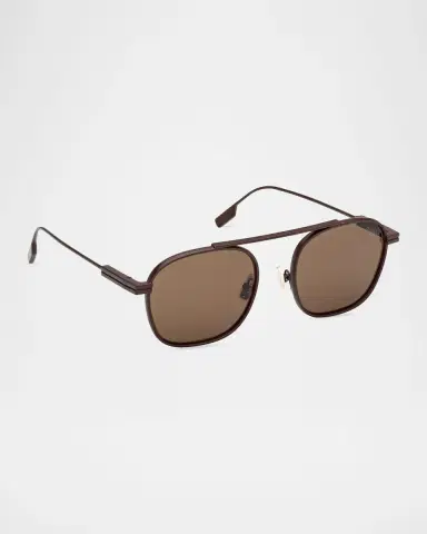Zegna 53mm Metal Navigator Sunglasses | Thumbnail 2 Zegna 53mm Metal Navigator Sunglasses | Thumbnail 2