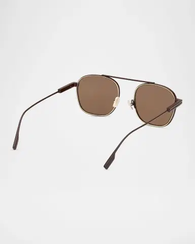 Zegna 53mm Metal Navigator Sunglasses | Thumbnail 4 Zegna 53mm Metal Navigator Sunglasses | Thumbnail 4