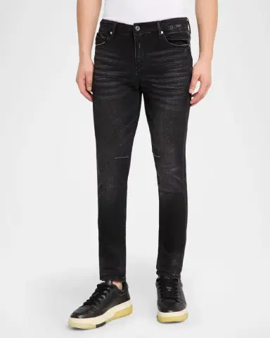 RTA Men's Clayton Skinny Jeans in Graphite Fade | Thumbnail 3 RTA Men's Clayton Skinny Jeans in Graphite Fade | Thumbnail 3