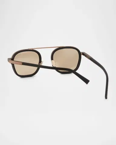 Zegna Men's Orizzonte Metal Square Sunglasses | Thumbnail 5 Zegna Men's Orizzonte Metal Square Sunglasses | Thumbnail 5