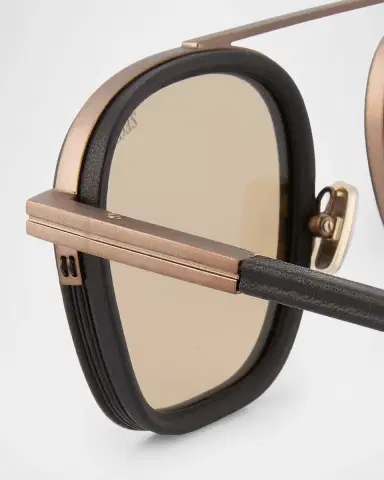 Zegna Men's Orizzonte Metal Square Sunglasses | Thumbnail 8 Zegna Men's Orizzonte Metal Square Sunglasses | Thumbnail 8