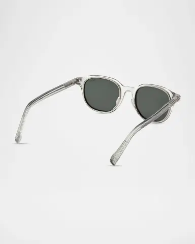 Zegna 50mm Acetate Round Sunglasses | Thumbnail 4 Zegna 50mm Acetate Round Sunglasses | Thumbnail 4