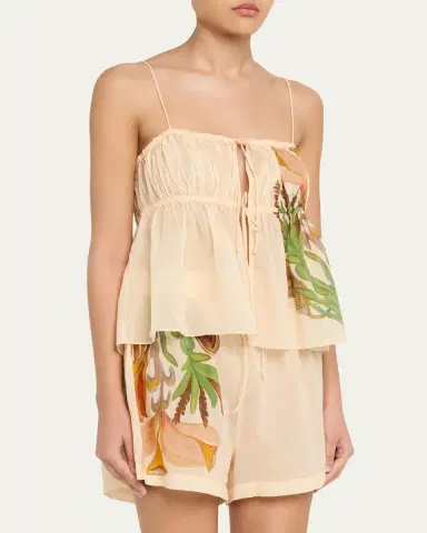 Ulla Johnson Water Blossoms Tallulah Coverup Top | Thumbnail 4 Ulla Johnson Water Blossoms Tallulah Coverup Top | Thumbnail 4