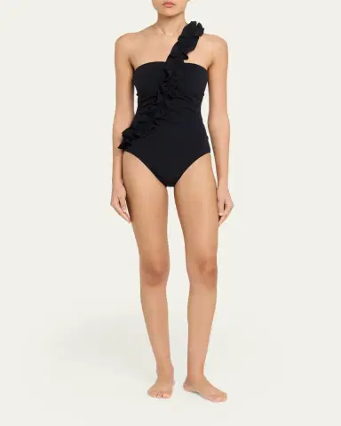 Ulla Johnson Capri Asymmetric One-Piece Swimsuit | Thumbnail 2