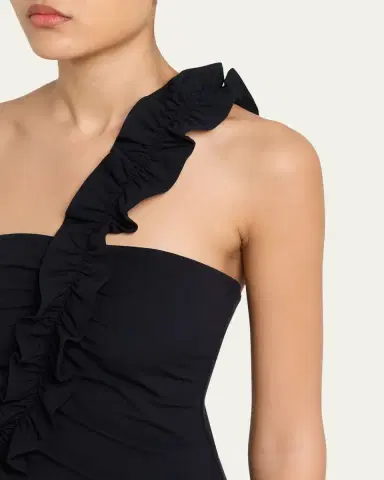 Ulla Johnson Capri Asymmetric One-Piece Swimsuit | Thumbnail 4