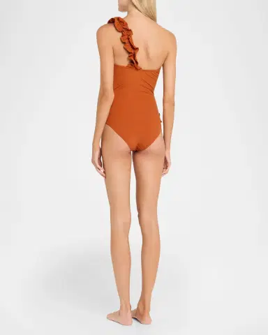 Ulla Johnson Capri Asymmetric One-Piece Swimsuit | Thumbnail 6