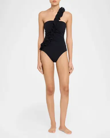 Ulla Johnson Capri Asymmetric One-Piece Swimsuit | Thumbnail 8