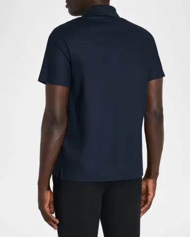 Burberry Men's Embroidered EKD Check Slim Cotton Polo Shirt | Thumbnail 3