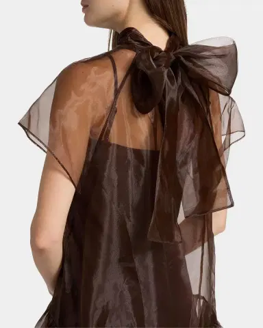 Simkhai Beaux Tiered Organza Mini Dress | Thumbnail 4