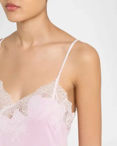 Natori Enchant Silky Lace-Trim Nightgown | Thumbnail 4