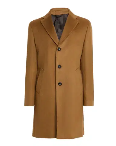 Neiman Marcus Men 's Cashmere Single-Breasted Overcoat | Thumbnail 1 Neiman Marcus Men 's Cashmere Single-Breasted Overcoat | Thumbnail 1