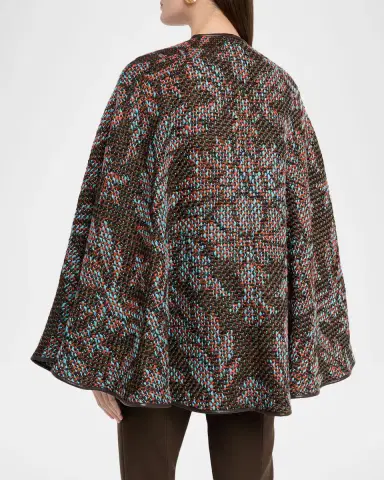 Etro Belted Tweed Cape | Thumbnail 2 Etro Belted Tweed Cape | Thumbnail 2