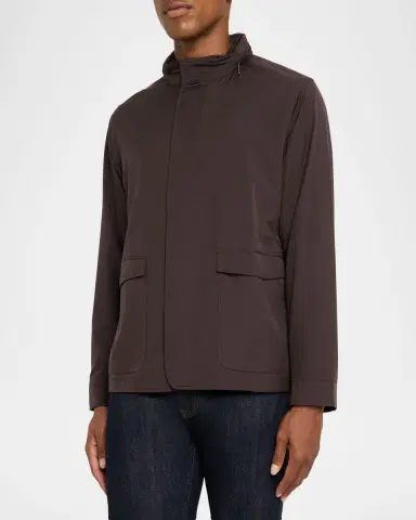 Peter Millar Men's Discovery Lightweight Twill Field Jacket | Thumbnail 3 Peter Millar Men's Discovery Lightweight Twill Field Jacket | Thumbnail 3