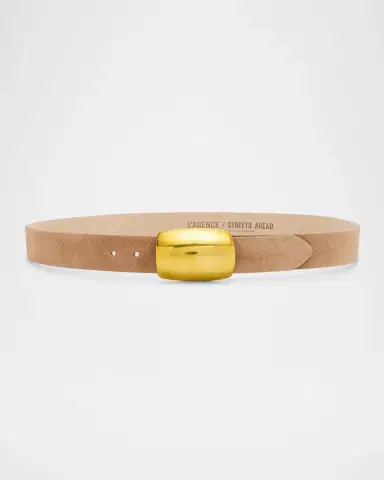 L'Agence x Streets Ahead Milou Suede Belt | Thumbnail 3 L'Agence x Streets Ahead Milou Suede Belt | Thumbnail 3