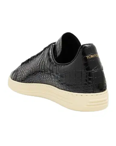 Tom Ford Men's Warwick Croc-Embossed Leather Sneakers | Thumbnail 1 Tom Ford Men's Warwick Croc-Embossed Leather Sneakers | Thumbnail 1