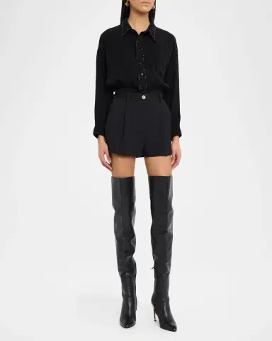 Coût De La Liberté Chelsea Embellished Silk Blouse | Thumbnail 2 Coût De La Liberté Chelsea Embellished Silk Blouse | Thumbnail 2