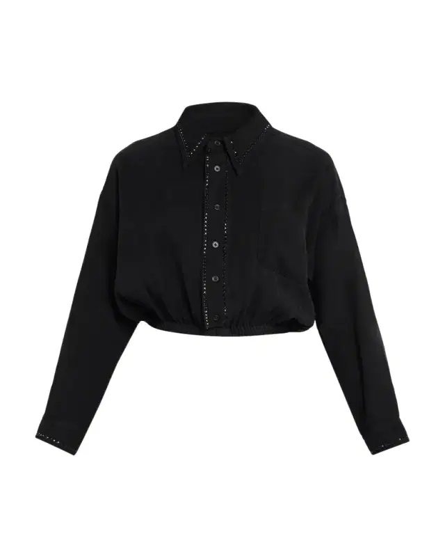 Chelsea Embellished Silk Blouse