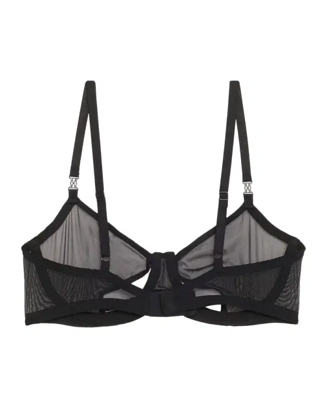 Brienne Cutout Mesh Balconette Bra