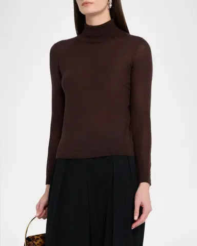 Co Fine Cashmere Slim Turtleneck Sweater | Thumbnail 3