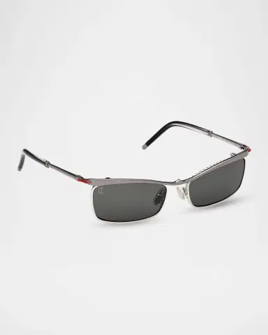 Christian Louboutin Hot Chick LB0021 Rectangular Metal Sunglasses | Thumbnail 2 Christian Louboutin Hot Chick LB0021 Rectangular Metal Sunglasses | Thumbnail 2