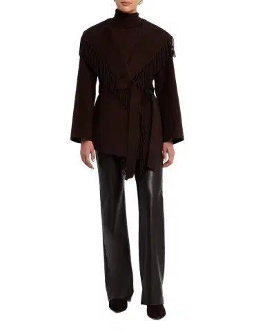 Simkhai Rowen Fringe Wool Jacket | Thumbnail 1