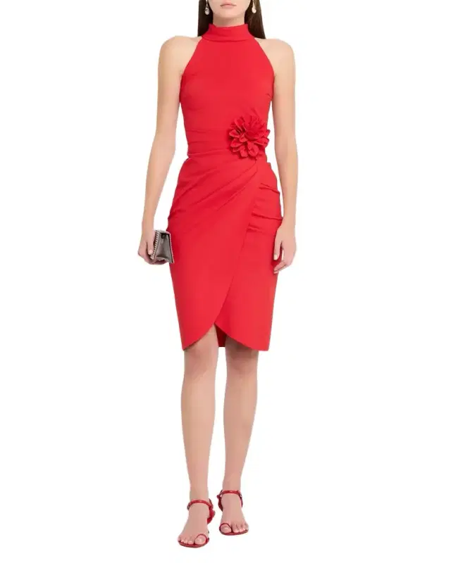 Chiara Boni La Petite Robe Gudruly Bis Rosette Sleeveless Midi Dress