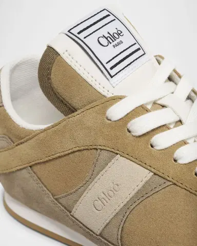 Chloé Kick Suede Retro Low-Top Sneakers | Thumbnail 2 Chloé Kick Suede Retro Low-Top Sneakers | Thumbnail 2