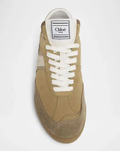Chloé Kick Suede Retro Low-Top Sneakers | Thumbnail 3 Chloé Kick Suede Retro Low-Top Sneakers | Thumbnail 3