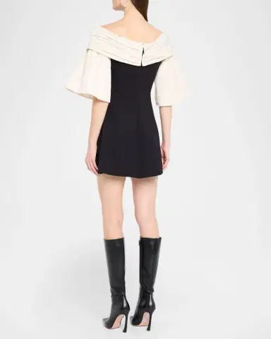 STAUD Harper Off-Shoulder Mini Dress | Thumbnail 2