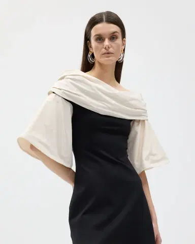 STAUD Harper Off-Shoulder Mini Dress | Thumbnail 4