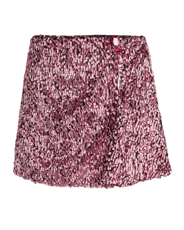 Crystal Cluster Mini Skirt