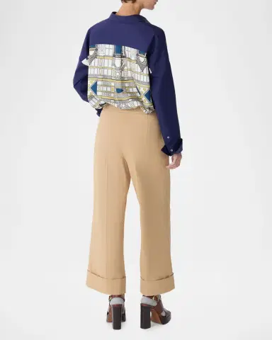 CALLAS MILANO Brody Stetch Cotton Wide-Leg Pants | Thumbnail 2 CALLAS MILANO Brody Stetch Cotton Wide-Leg Pants | Thumbnail 2