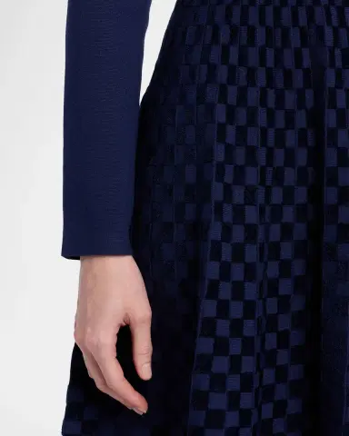 Emporio Armani Short Techno Cady Pleated Dress | Thumbnail 4 Emporio Armani Short Techno Cady Pleated Dress | Thumbnail 4