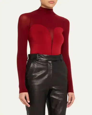 Wolford Corset-Effect Long-Sleeve Bodysuit | Thumbnail 4 Wolford Corset-Effect Long-Sleeve Bodysuit | Thumbnail 4
