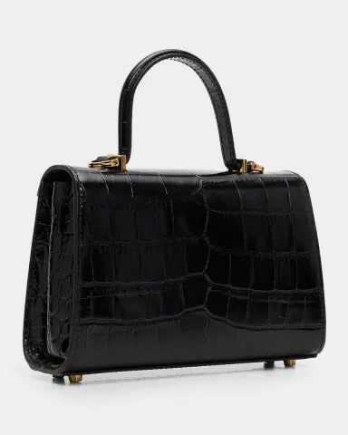 Versace Medusa '95 Croc-Embossed Leather Top-Handle Bag | Thumbnail 2 Versace Medusa '95 Croc-Embossed Leather Top-Handle Bag | Thumbnail 2