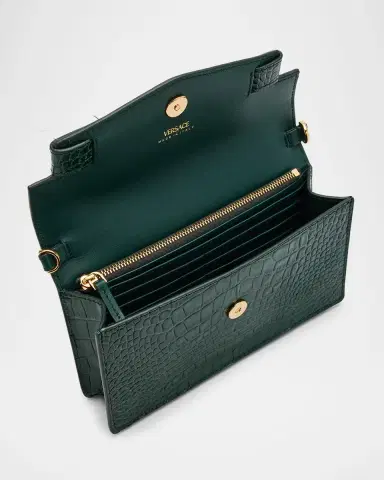 Versace Medusa '95 Croc-Effect Clutch Bag | Thumbnail 3 Versace Medusa '95 Croc-Effect Clutch Bag | Thumbnail 3