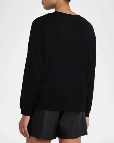 Majestic Filatures French Terry Long-Sleeve Sweater | Thumbnail 2 Majestic Filatures French Terry Long-Sleeve Sweater | Thumbnail 2